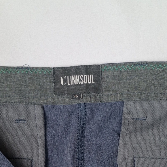 Linksoul size 36 gray golf shorts athletic lightweight - Picture 2 of 13